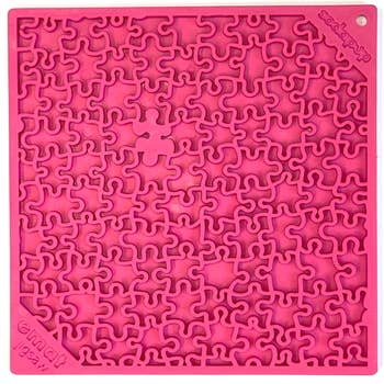 Soda Pup Pink Jigsaw 8x8 Lick Mat